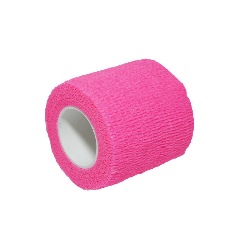 Pink self adhesive bandage