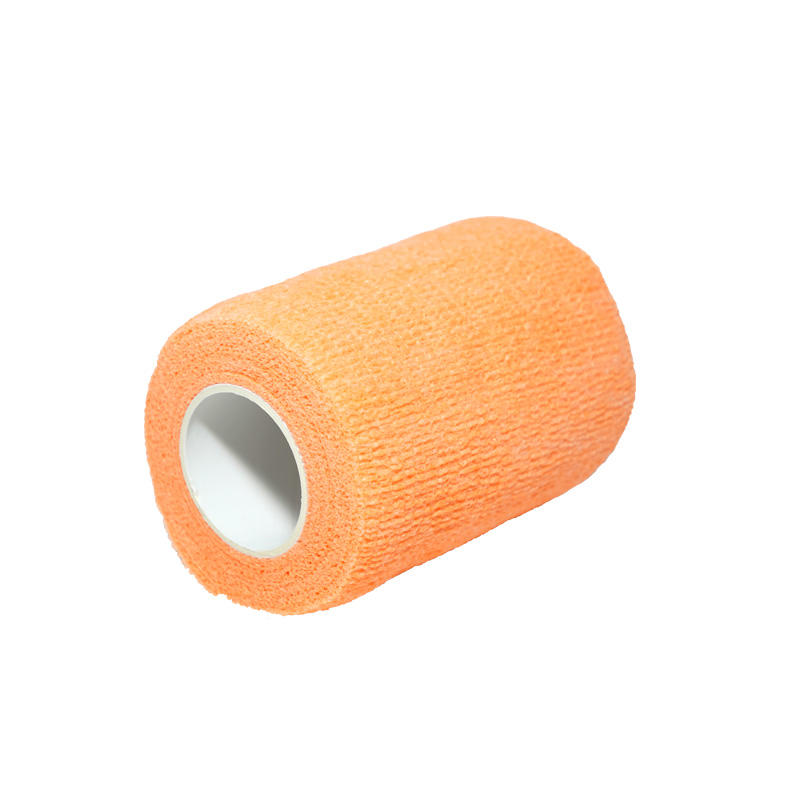 Orange self adhesive bandage