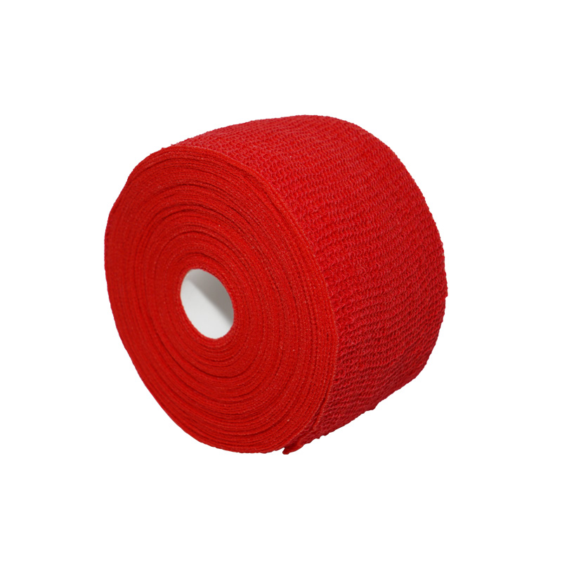 Red PBT self adhesive bandage
