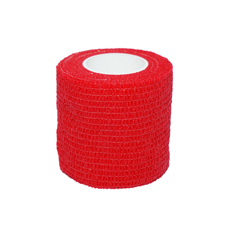 Red self adhesive bandage