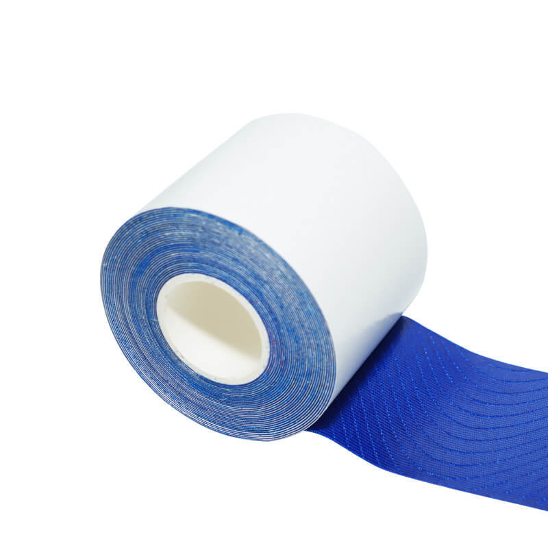 Dark blue nylon four-sided elastic patch Kinesiology tape