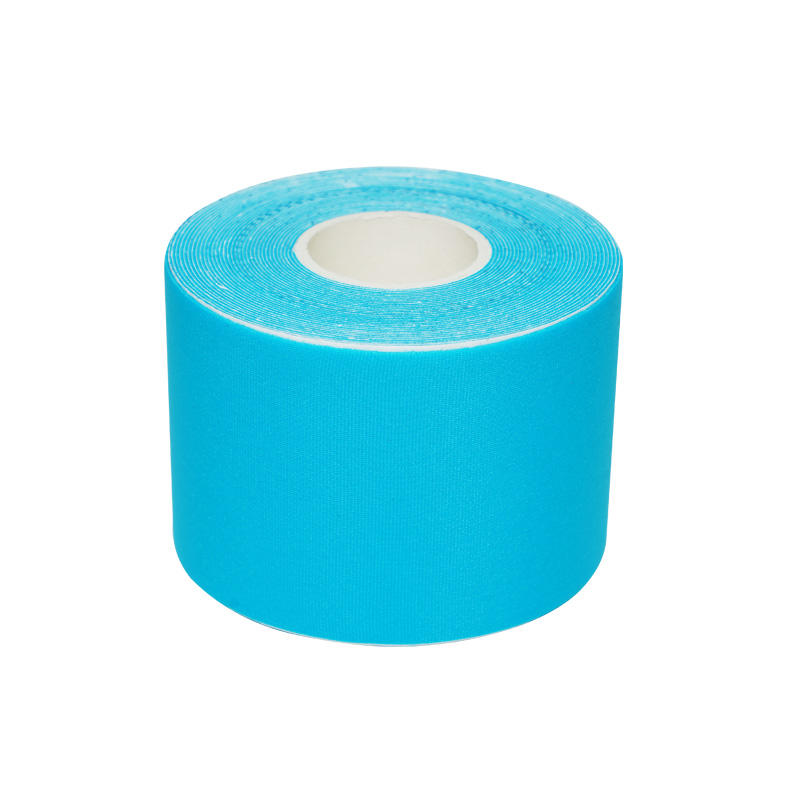 Blue nylon four-sided elastic muscle patch Kinesiology tape