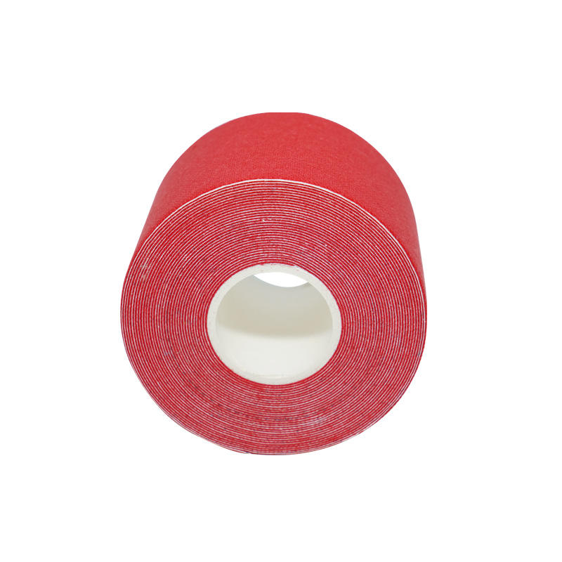 Red cotton patch Kinesiology tape