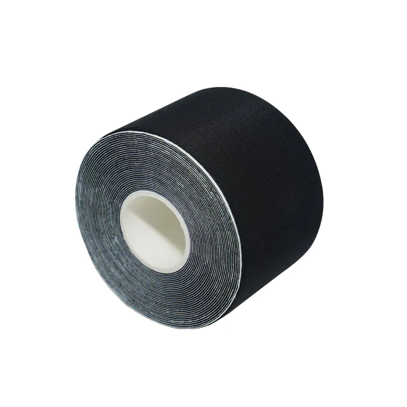 Black nylon four-sided elastic muscle patch Kinesiology tape